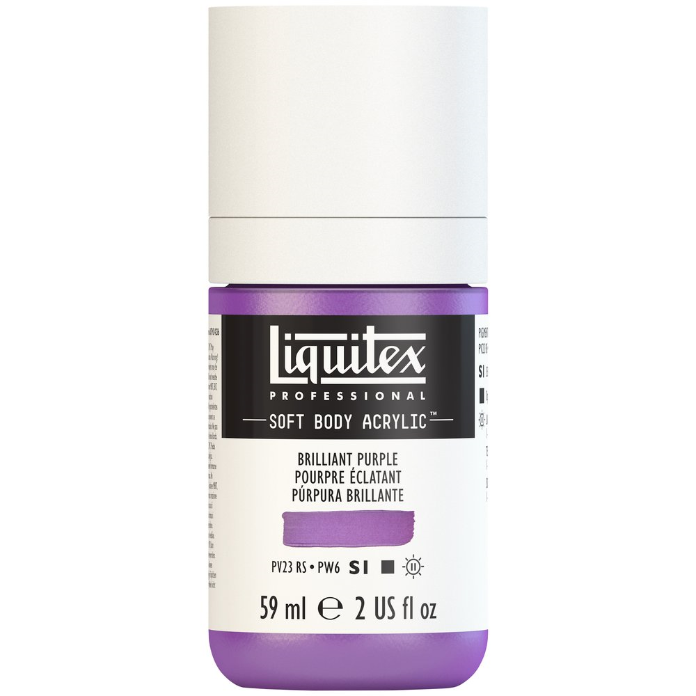 T Liquitex Softbody 59ml brilliant purple (1), akryyliväri