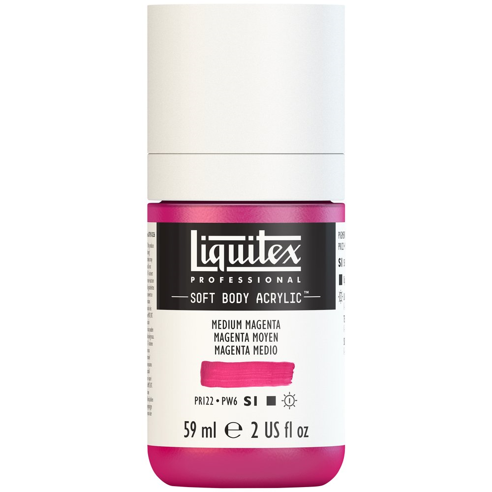 T Liquitex Softbody 59ml medium magenta (2), akryyliväri