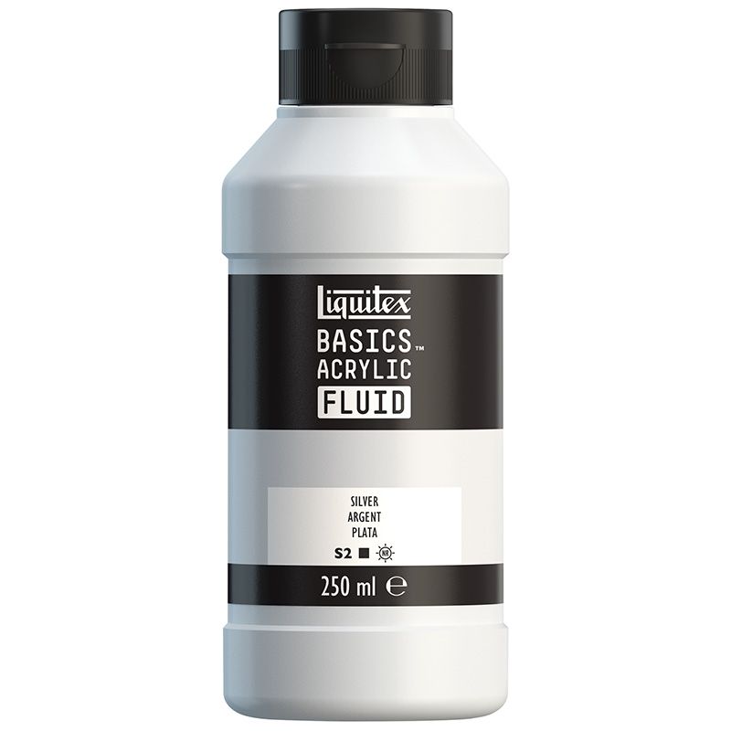 T LQX Basics Fluid 250ml 052 Silver, juokseva akryyliväri