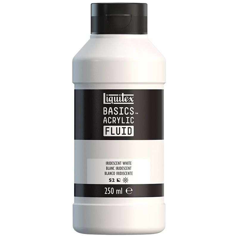 T LQX Basics Fluid 250ml 238 Iridescent White, juokseva akryyliväri