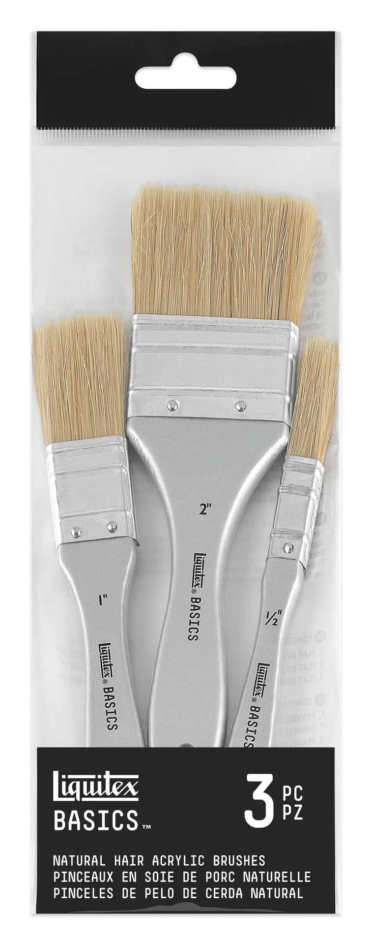 T LQX Basics sivellinsetti 3 kpl luonnon harjas NA