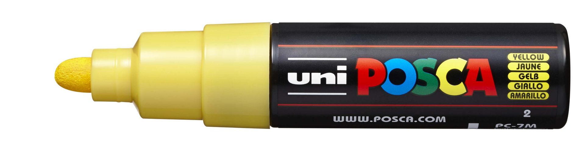 T UNI POSCA Marker PC-7M 4,5-5,5mm 2 yellow, 44