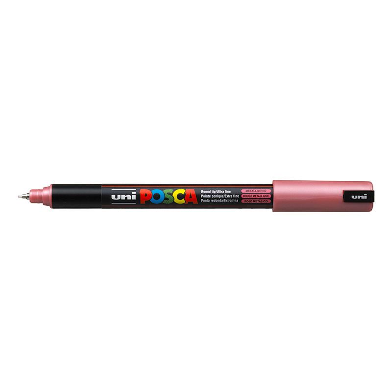 UNI POSCA Marker PC-1MR 0,7mm M15 matallic red, 860