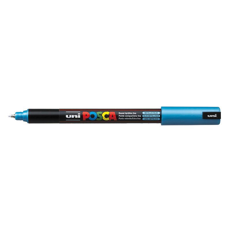 UNI POSCA Marker PC-1MR 0,7mm M33 metallic blue, 880