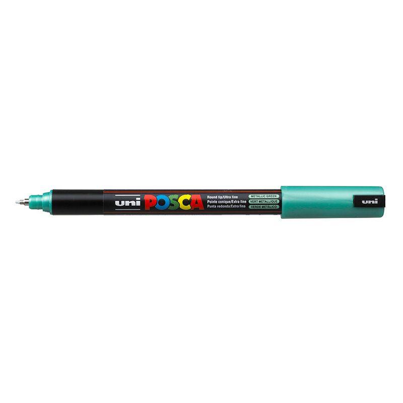 UNI POSCA Marker PC-1MR 0,7mm M6 metallic green, 870
