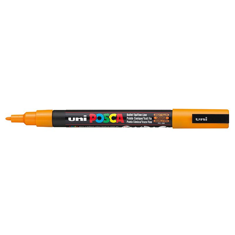 UNI POSCA Marker PC-3M 0,9-1,3mm 3 bright yellow, 24
