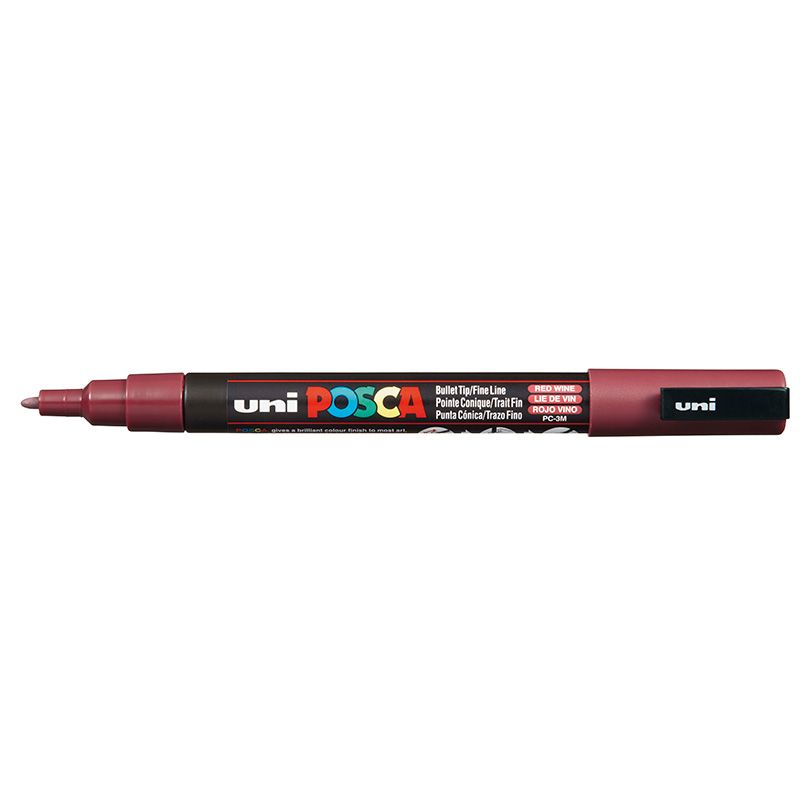 UNI POSCA Marker PC-3M 0,9-1,3mm 60 red wine, 50