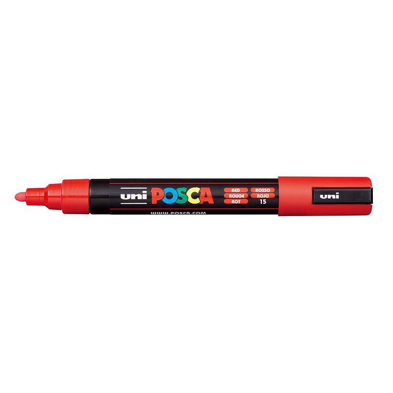 UNI POSCA Marker PC-5M 1,8-2,5mm 15 red, 40