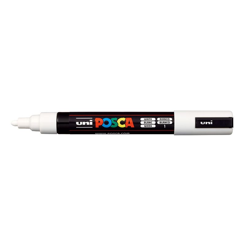 UNI POSCA Marker PC-5M 1,8-2,5mm 1 white, 52