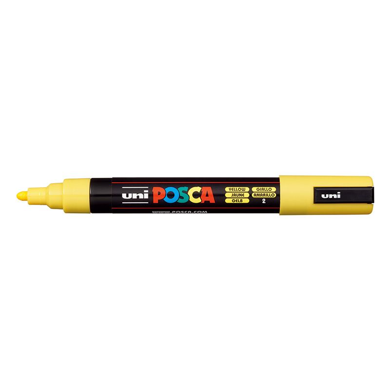 UNI POSCA Marker PC-5M 1,8-2,5mm 2 yellow, 44