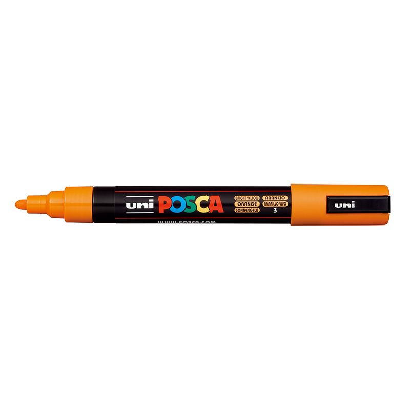 UNI POSCA Marker PC-5M 1,8-2,5mm 3 bright yellow, 24