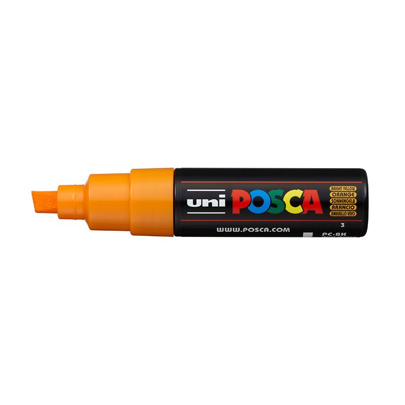 UNI POSCA Marker PC-8K 8mm 3 bright yellow, 24