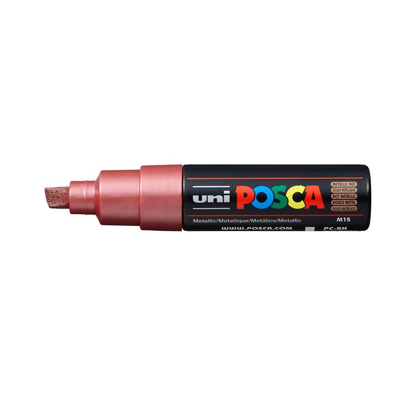 UNI POSCA Marker PC-8K 8mm M15 metallic red, 860