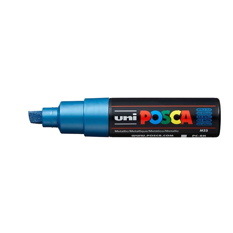UNI POSCA Marker PC-8K 8mm M33 metallic blue, 880