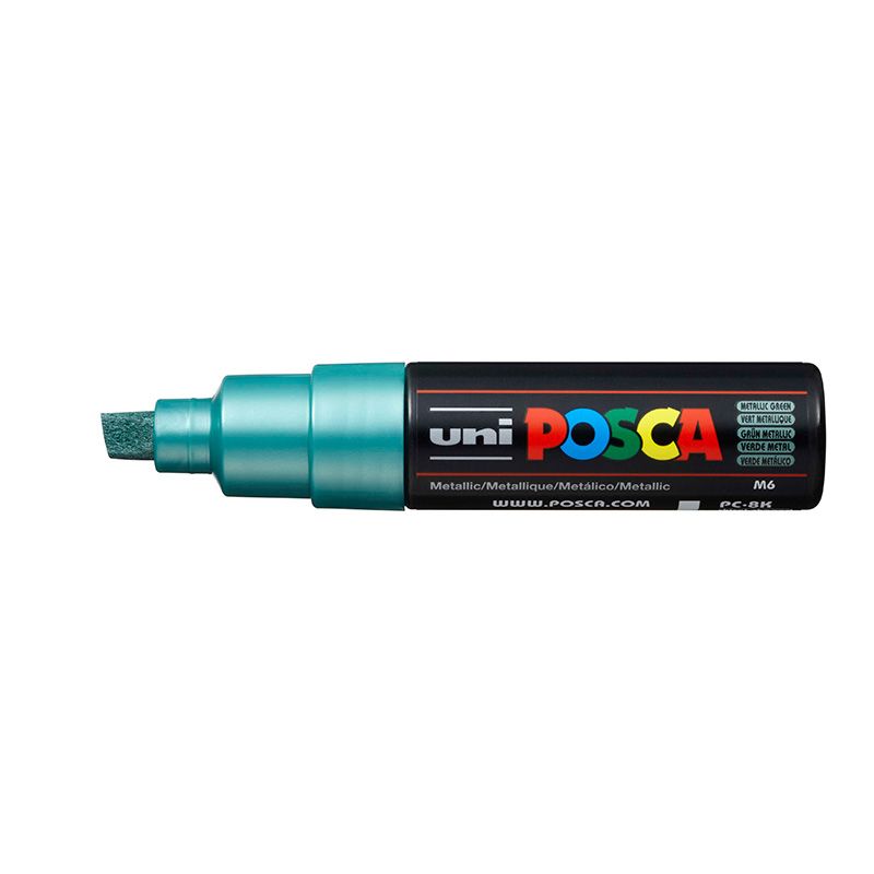 UNI POSCA Marker PC-8K 8mm M6 metallic green, 870