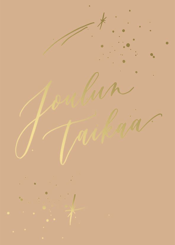 Joulukortti Kalligrafiastudio - Joulun taikaa