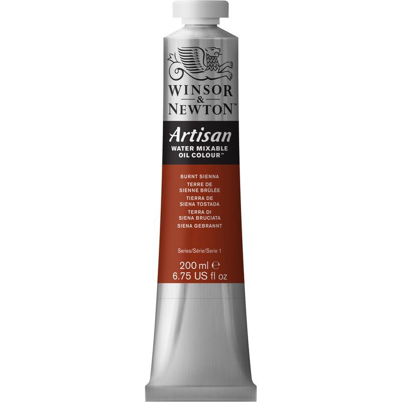 WN Artisan 200ml 074 Burnt sienna, 200ml vesiliukoinen öljyväri