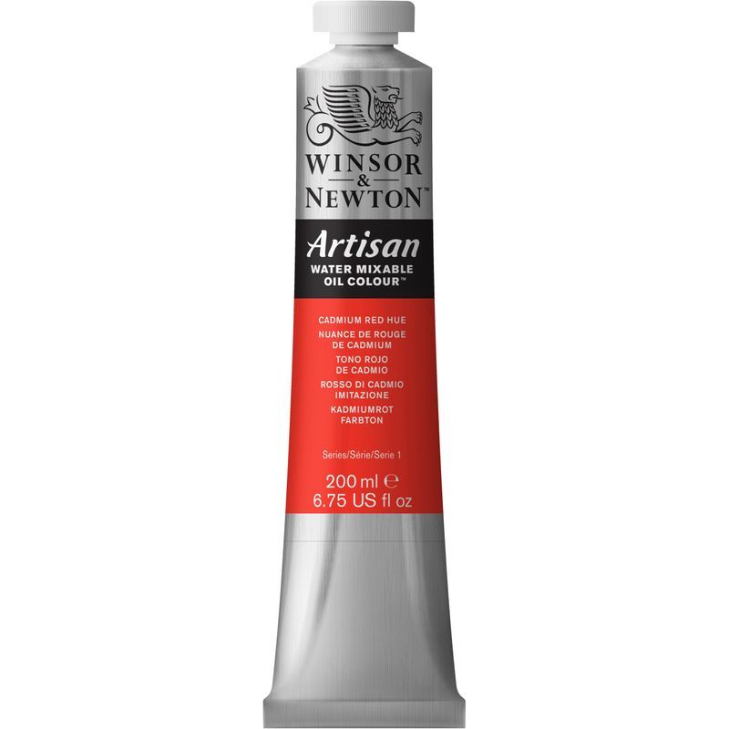 WN Artisan 200ml 095 Cadmium red hue, 200ml vesiliukoinen öljyväri