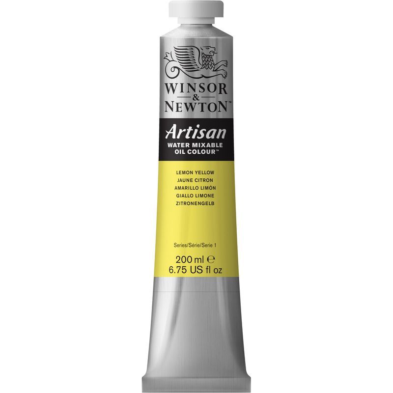 WN Artisan 200ml 346 Lemon yellow, 200ml vesiliukoinen öljyväri