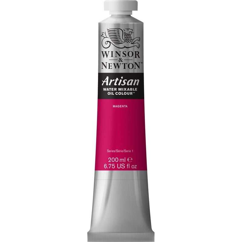 WN Artisan 200ml 380 Magenta, 200ml vesiliukoinen öljyväri