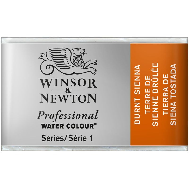 WN AWC 1/1 074 Burnt sienna (1), taiteilija-akvarelliväri