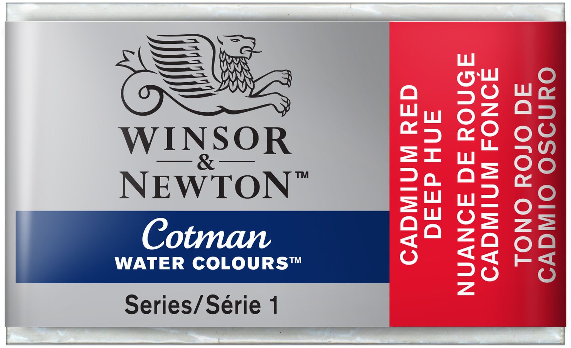 WN Cotman 1/1 (3,4ml) 098 Cadmium Red Deep Hue, akvarellivärinappi