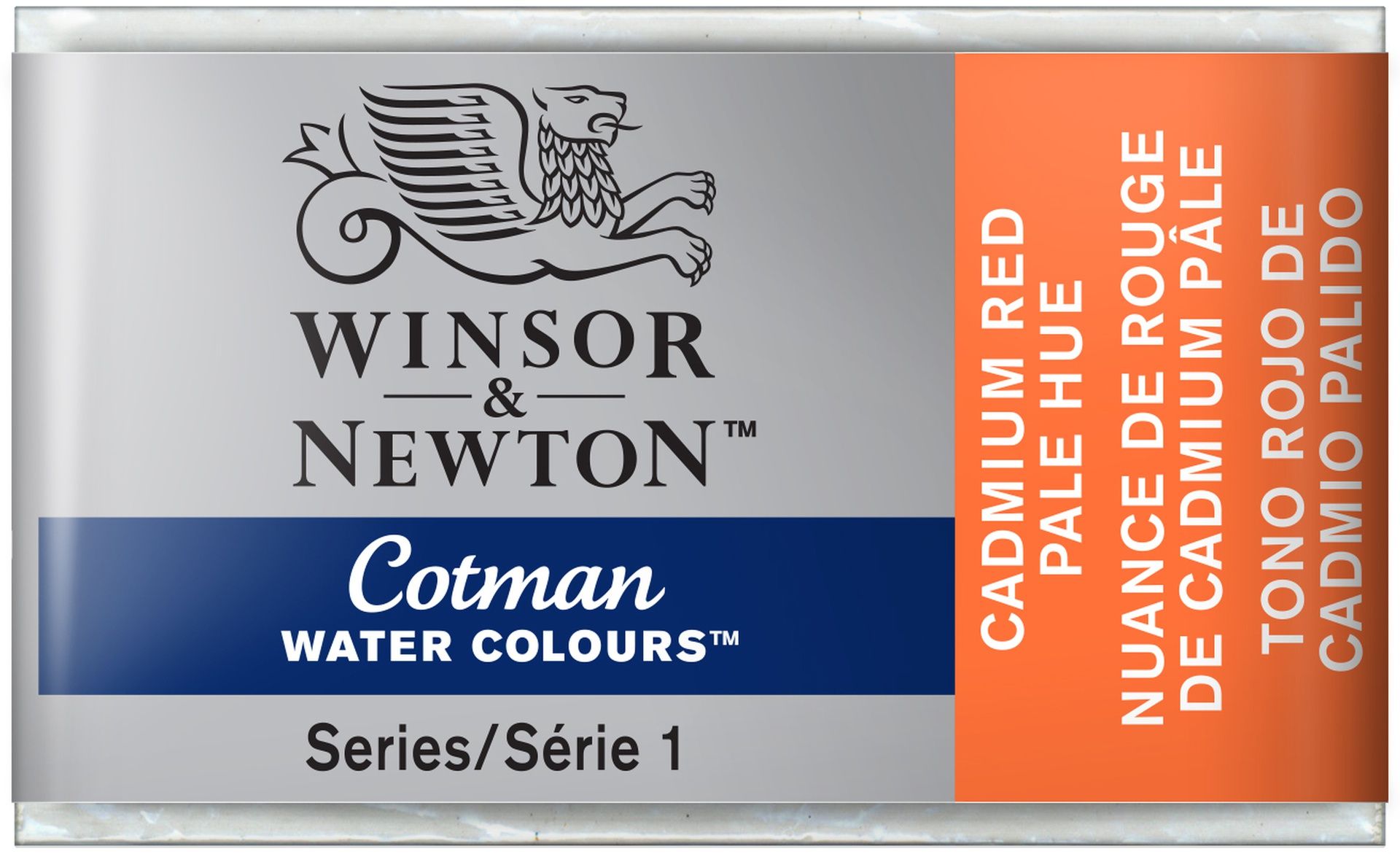 WN Cotman 1/1 (3,4ml) 103 Cadmium Red Pale Hue, akvarellivärinappi