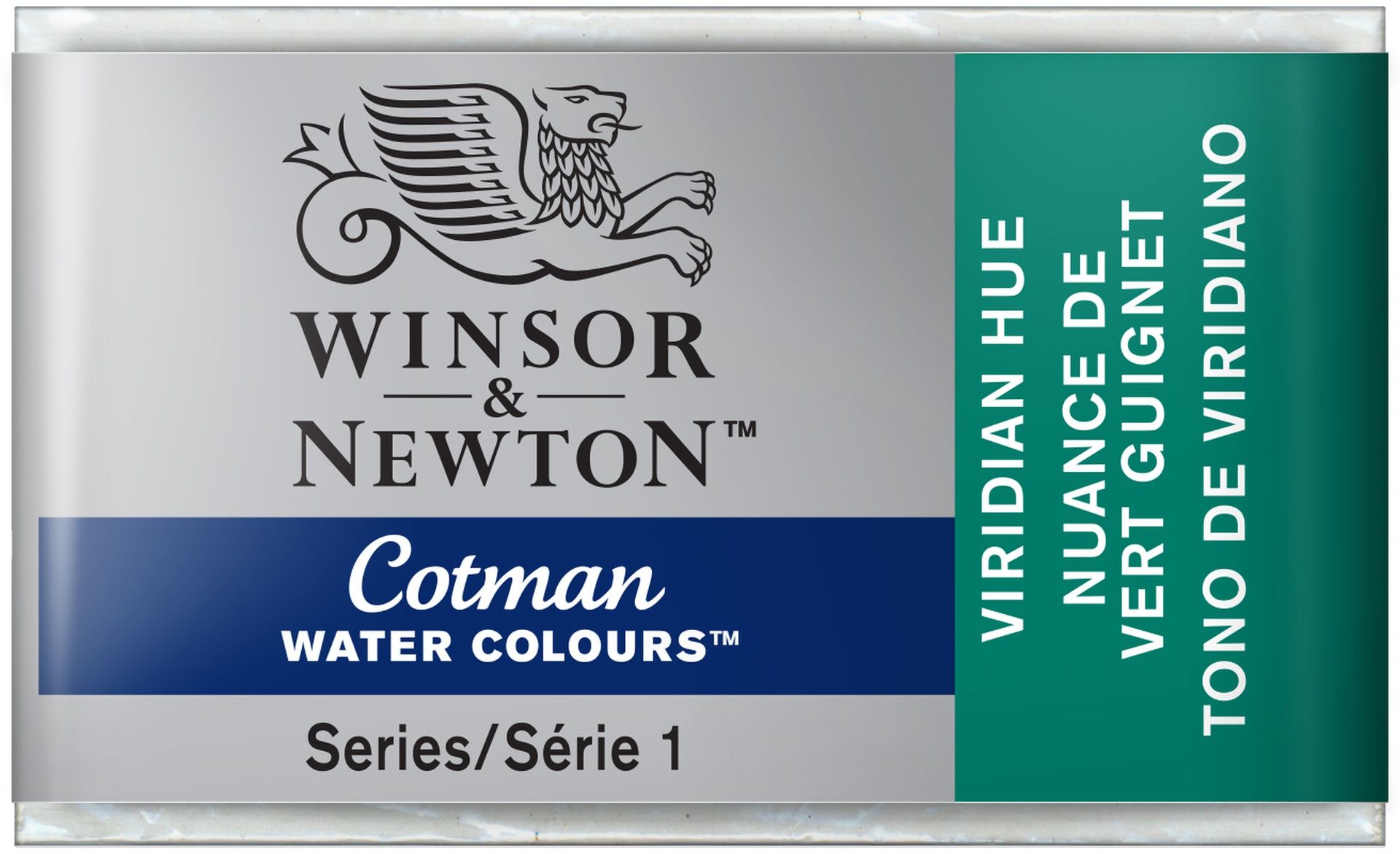 WN Cotman 1/1 (3,4ml) 696 Viridian Hue, akvarellivärinappi