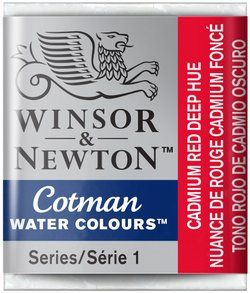 WN Cotman 1/2 (1,7ml) 098 Cadmium Red Deep Hue, akvarellivärinappi x
