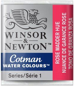 WN Cotman 1/2 (1,7ml) 580 Rose Madder Hue, akvarellivärinappi
