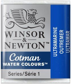 WN Cotman 1/2 (1,7ml) 660 Ultramarine, akvarellivärinappi x