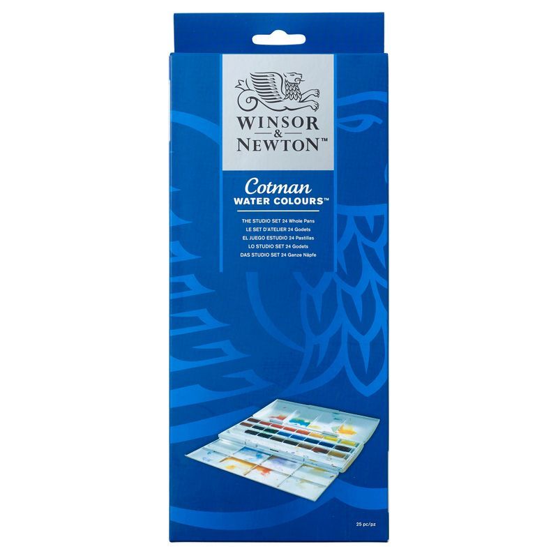 WN Cotman Studio Set 24 x 1/1 nappia, akvarellilajitelma