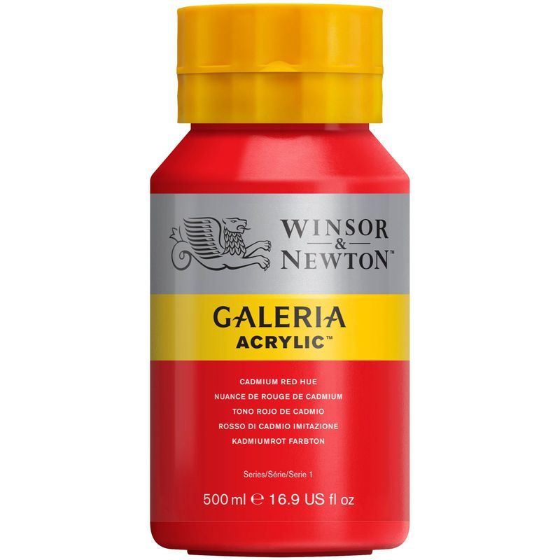 WN Galeria 500ml 095 Cadmium red hue (1) x, 500ml akryyliväri