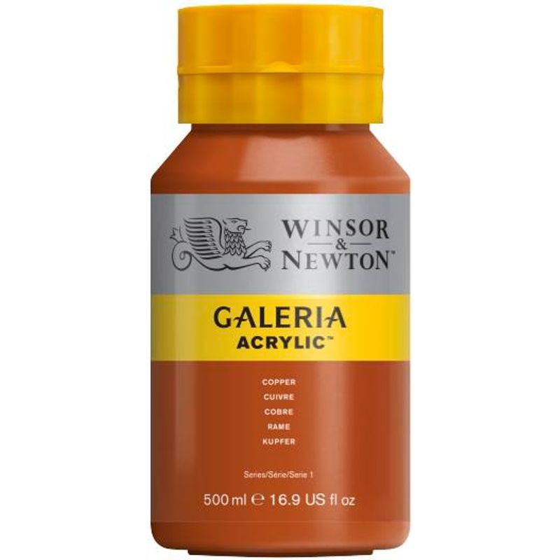 WN Galeria 500ml 214 Copper (1), 500ml akryyliväri