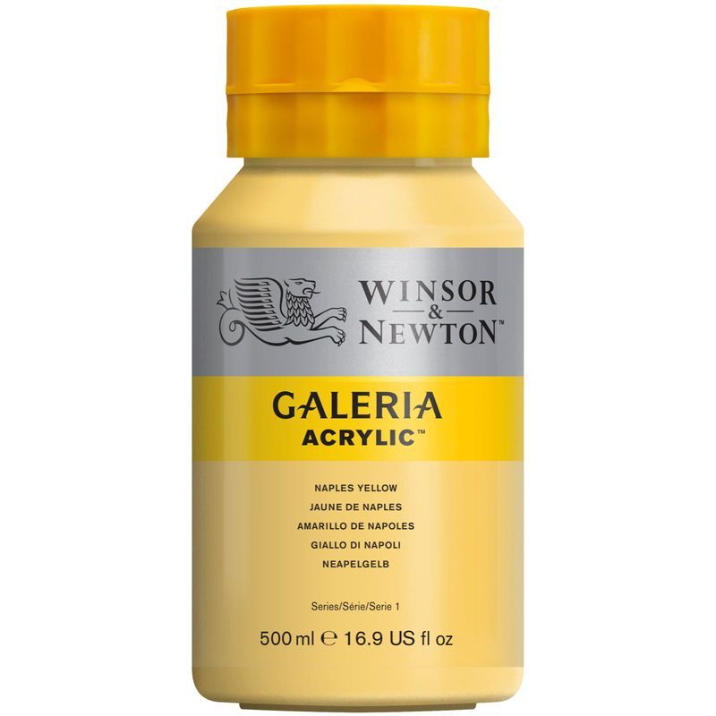 WN Galeria 500ml 422 Naples yellow (1), 500ml akryyliväri
