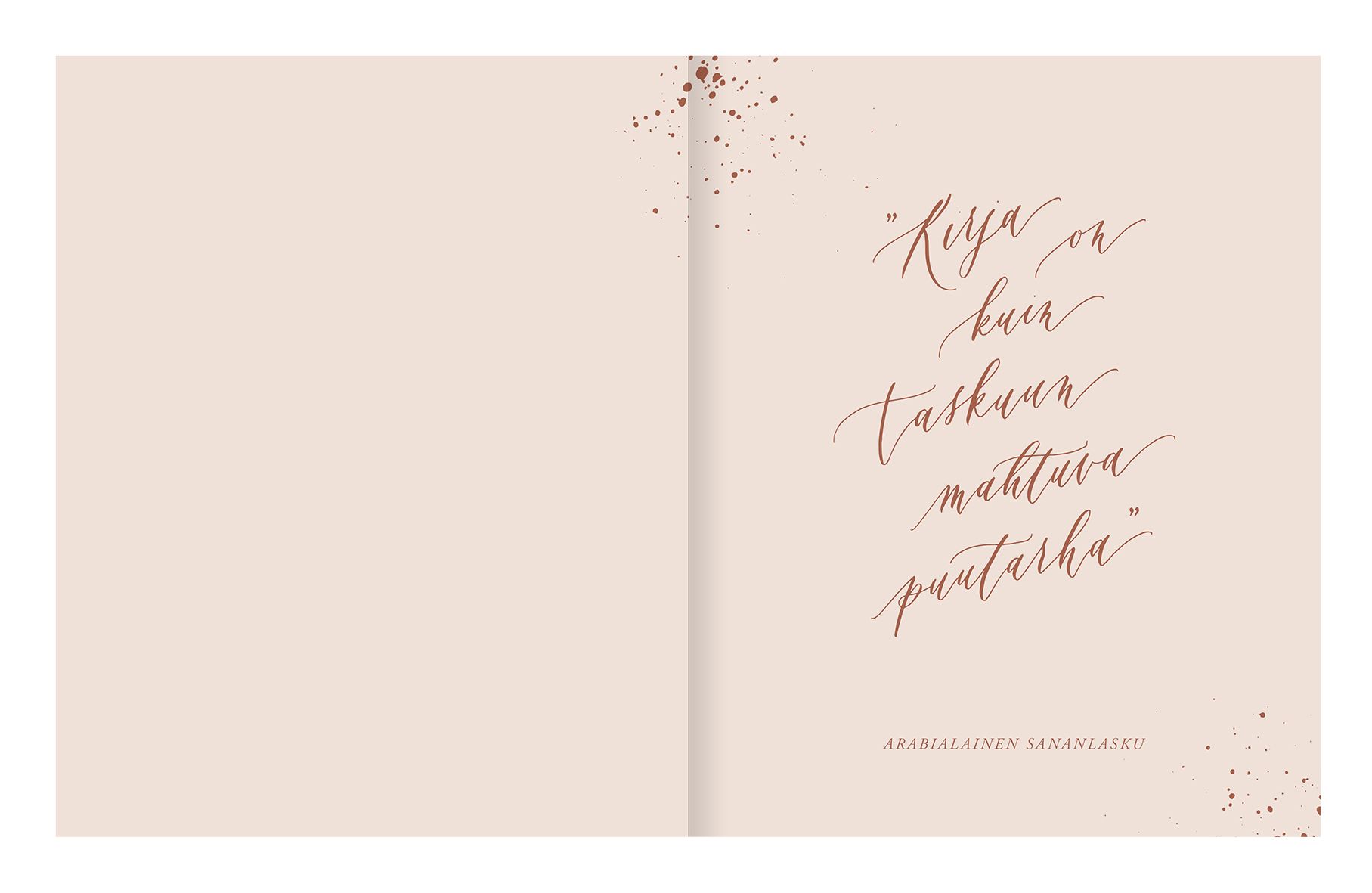 Lukupäiväkirja Putinki Kalligrafiastudio - Kaikki kirjani 2. painos