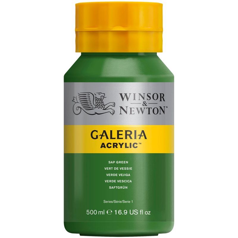 WN Galeria 500ml 599 Sap green (1), 500ml akryyliväri