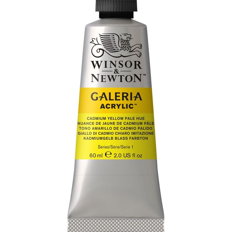 WN Galeria 60ml 114 Cadmium yellow pale hue (1), 60ml akryyliväri