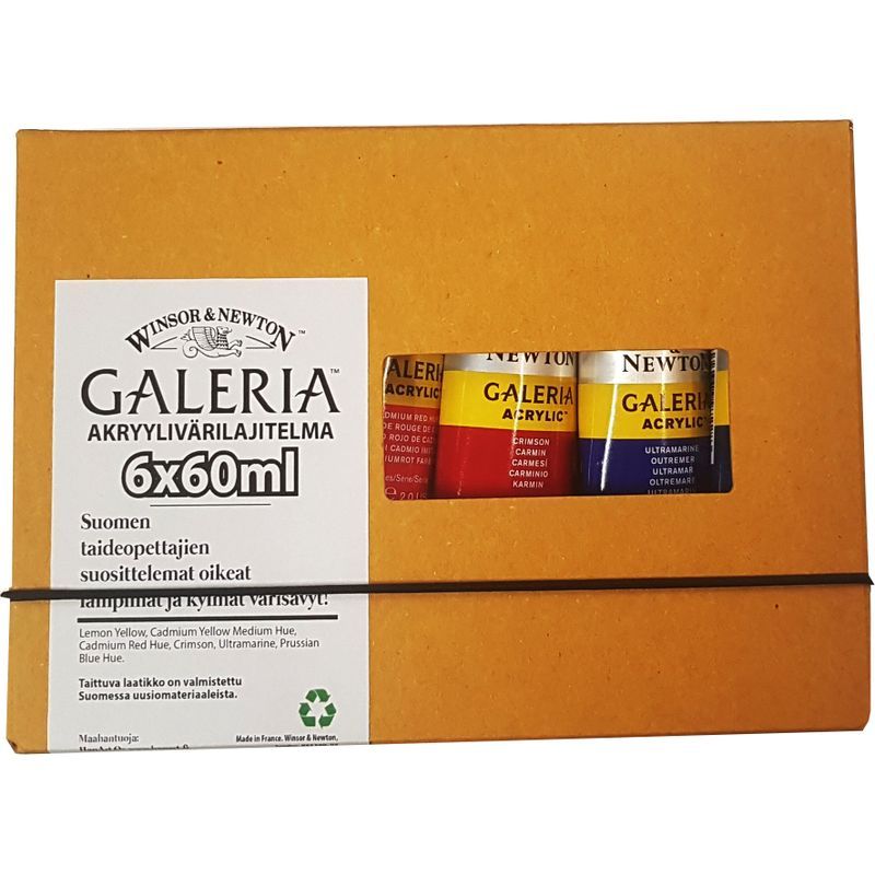 WN Galeria 6x60ml - Suomen Värisävyt!, akryylivärilajitelma FIGA06