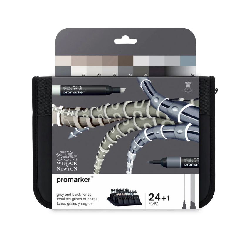 WN Promarker Black and Grey Set 24