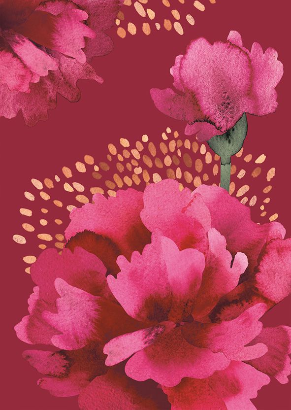 Postikortti joulu Pentik - Neilikka