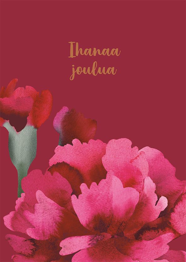 Postikortti joulu Pentik - Neilikka, Ihanaa joulua