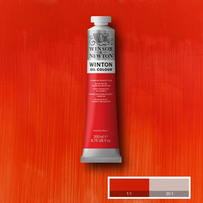 WN Winton 200ml 107 Cadmium Scarlet hue, öljyväri