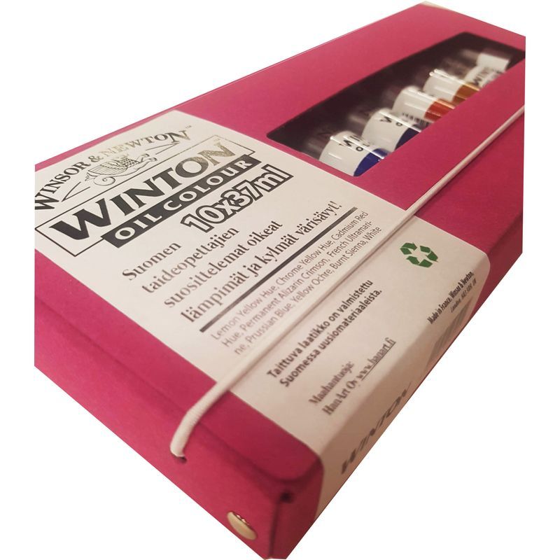 WN Winton Oil Colour 10x37ml - Suomen Värisävyt!, öljyvärilajitelma FIWI10