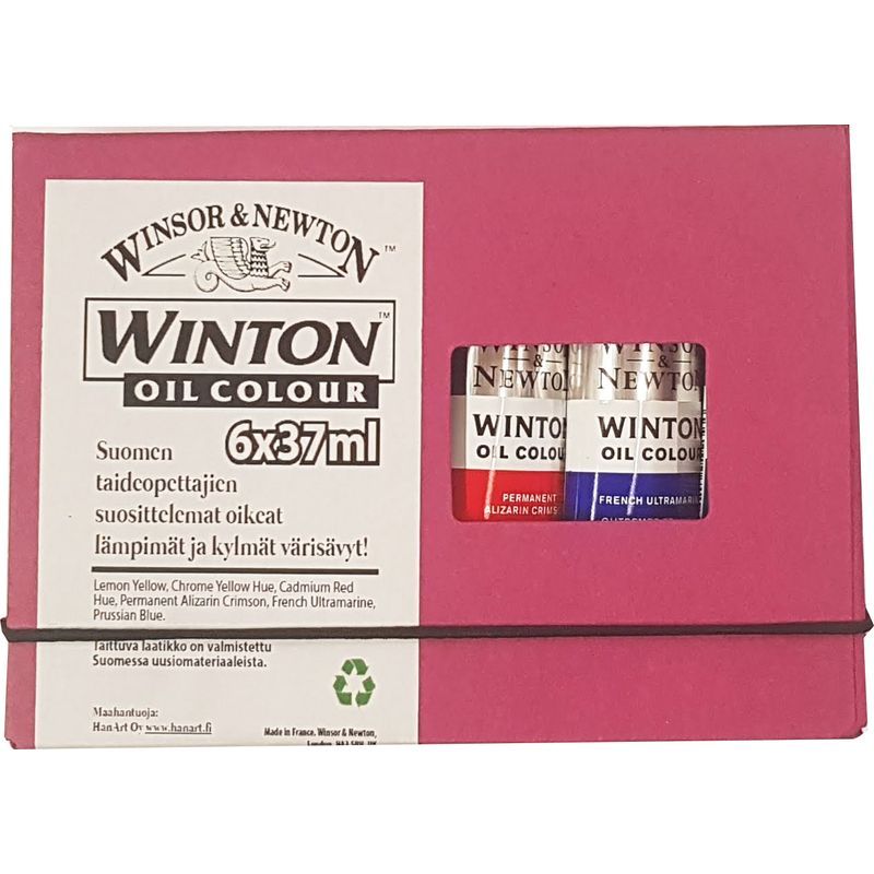 WN Winton Oil Colour 6x37ml - Suomen Värisävyt!, öljyvärilajitelma FIWI06