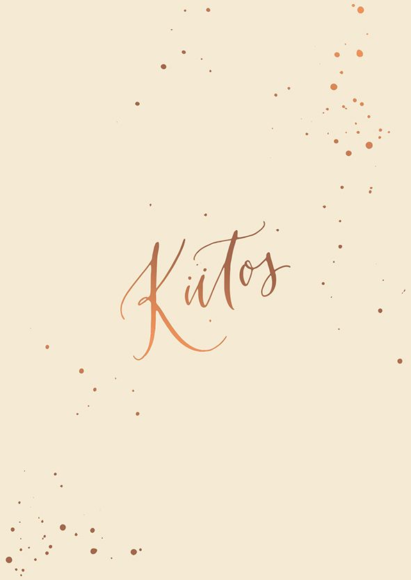 Postikortti Kalligrafiastudio - Kiitos