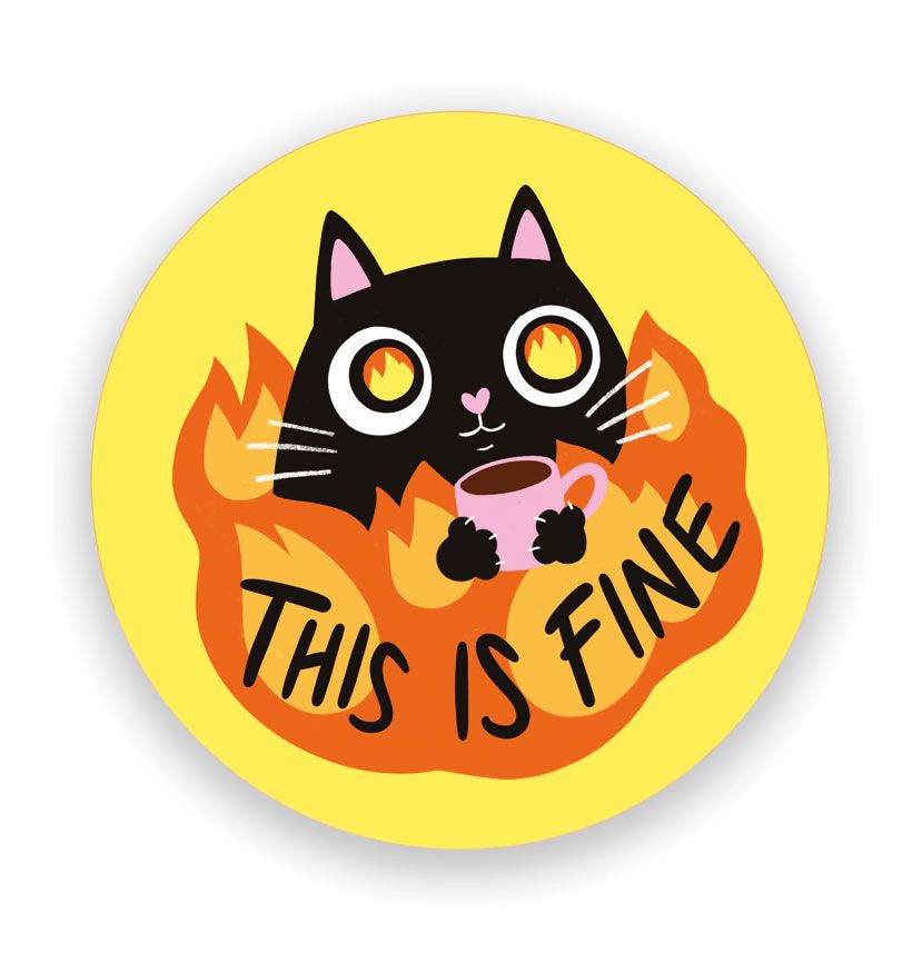 Magneetti M Putinki Kaisu Sandberg - "This is fine" kissa