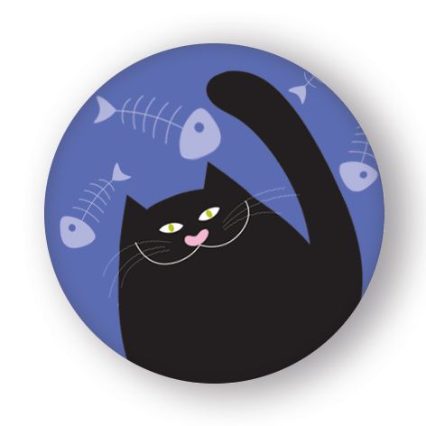 Magneetti Putinki Design - Musta kissa