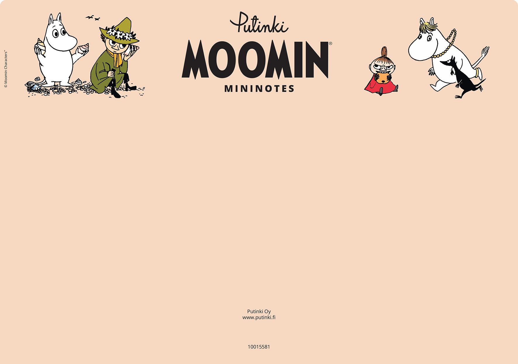 Opaste Muumi-minivihkotelineelle, vaalea oranssi