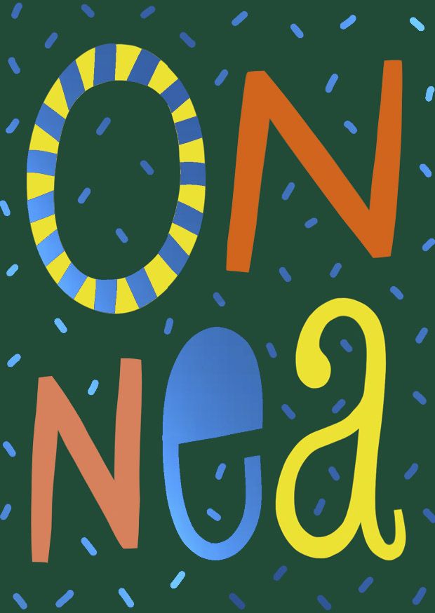 Postikortti Putinki Letters - Onnea